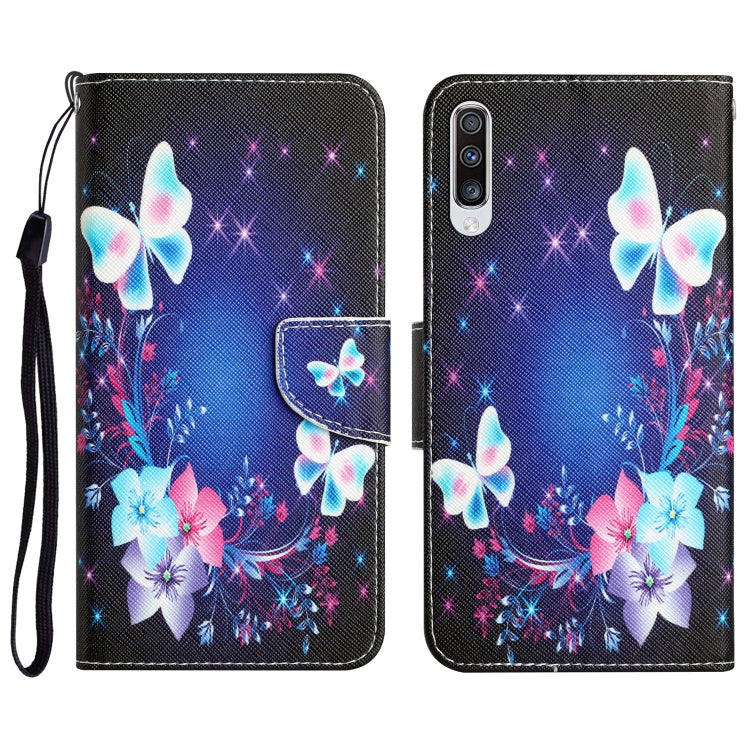Colored Drawing Leather Phone Case, For Samsung Galaxy A50
