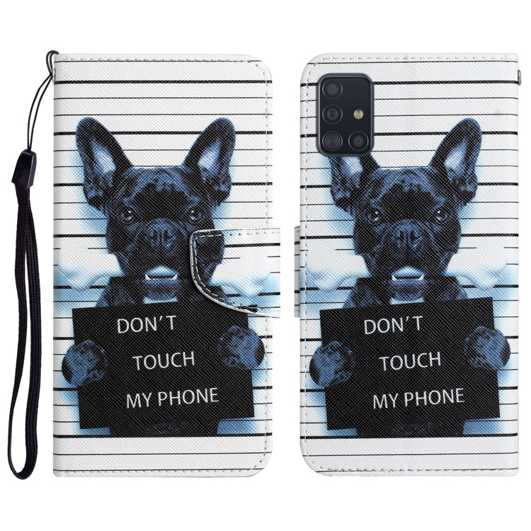 Colored Drawing Leather Phone Case, For Samsung Galaxy A51