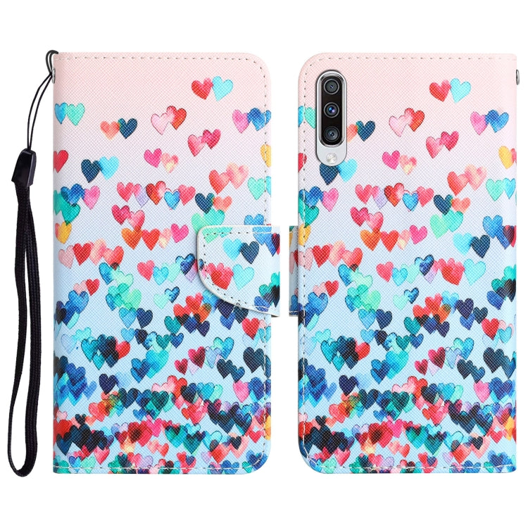 Colored Drawing Leather Phone Case, For Samsung Galaxy A70