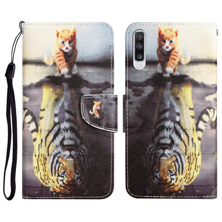 Colored Drawing Leather Phone Case, For Samsung Galaxy A70