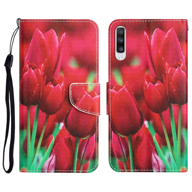 Colored Drawing Leather Phone Case, For Samsung Galaxy A70