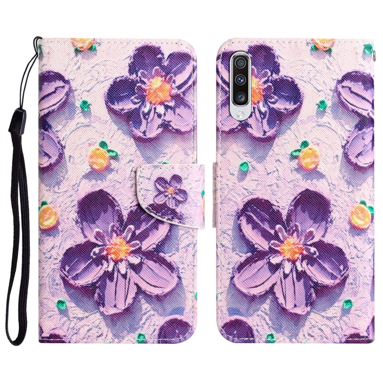 Colored Drawing Leather Phone Case, For Samsung Galaxy A70