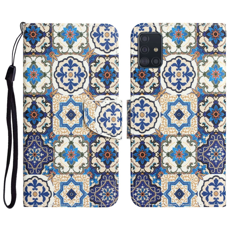 Colored Drawing Leather Phone Case, For Samsung Galaxy A71