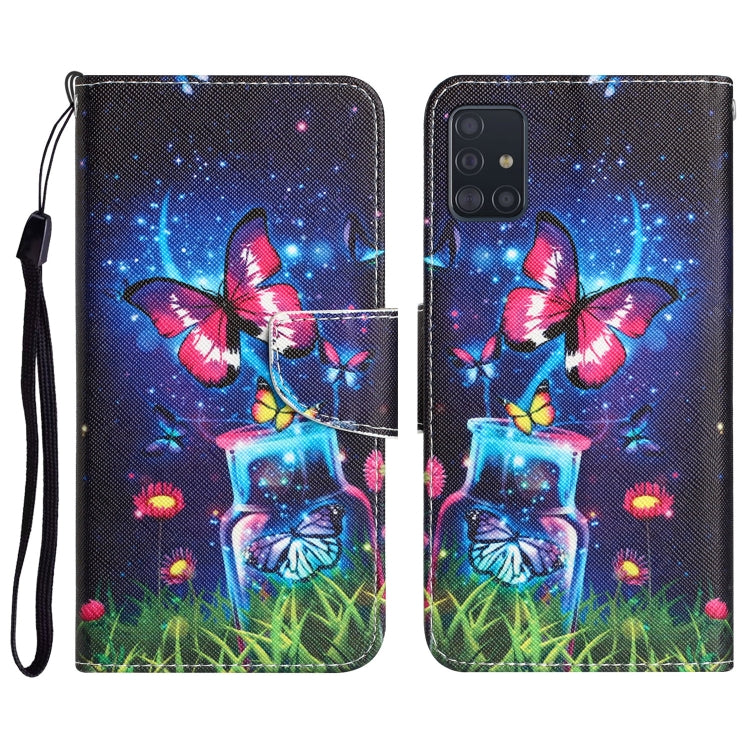 Colored Drawing Leather Phone Case, For Samsung Galaxy A71