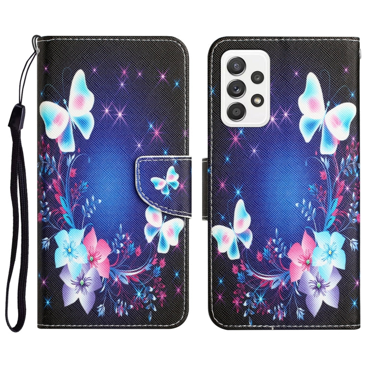 Colored Drawing Leather Phone Case, For Samsung Galaxy A73 5G