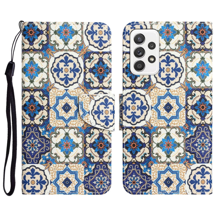 Colored Drawing Leather Phone Case, For Samsung Galaxy A73 5G