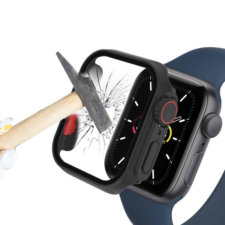 For Apple Watch Series 9 / 8 / 7 45mm Film PC Watch Case with Detachable Button, For Apple Watch Series 9 / 8 / 7 45mm
