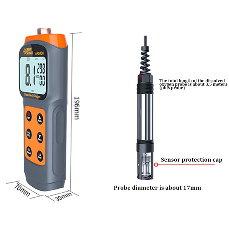 SmartSensor AR8406 Portable Dissolved Oxygen Analyzer Dissolved