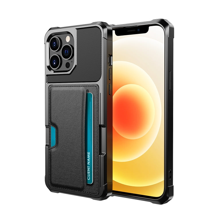 ZM02 Card Slot Holder Phone Case, For iPhone 12, For iPhone 12 mini, For iPhone 12 Pro, For iPhone 12 Pro Max, For iPhone 13, For iPhone 13 mini, For iPhone 13 Pro, For iPhone 13 Pro Max
