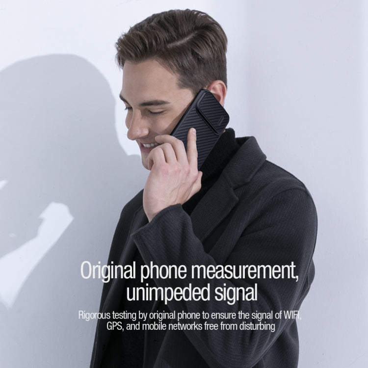 NILLKIN Synthetic Fiber Camshield Phone Case, For iPhone 14, For iPhone 14 Plus, For iPhone 14 Pro