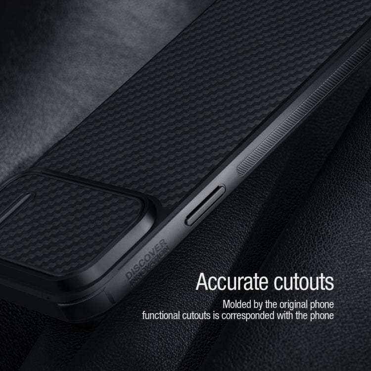 NILLKIN Synthetic Fiber Camshield Phone Case, For iPhone 14, For iPhone 14 Plus, For iPhone 14 Pro