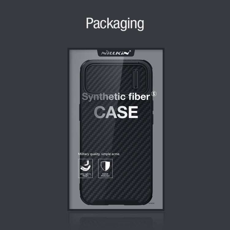 NILLKIN Synthetic Fiber Camshield Phone Case, For iPhone 14, For iPhone 14 Plus, For iPhone 14 Pro
