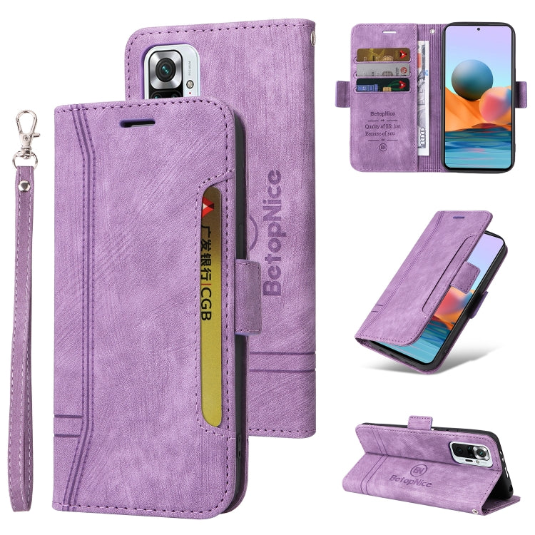 BETOPNICE Dual-side Buckle Leather Phone Case, For Xiaomi Redmi Note 10 Pro, For Xiaomi Redmi Note 11 4G, For Xiaomi Redmi Note 11 Pro 5G / 4G, For Xiaomi Redmi 9A