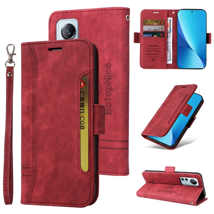 BETOPNICE Dual-side Buckle Leather Phone Case, For Xiaomi 12 Lite, For Xiaomi 12, For Xiaomi 12 Pro, For Xiaomi Poco M3 / Redmi 9T