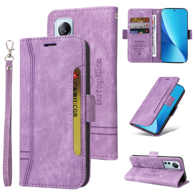 BETOPNICE Dual-side Buckle Leather Phone Case, For Xiaomi 12 Lite, For Xiaomi 12, For Xiaomi 12 Pro, For Xiaomi Poco M3 / Redmi 9T
