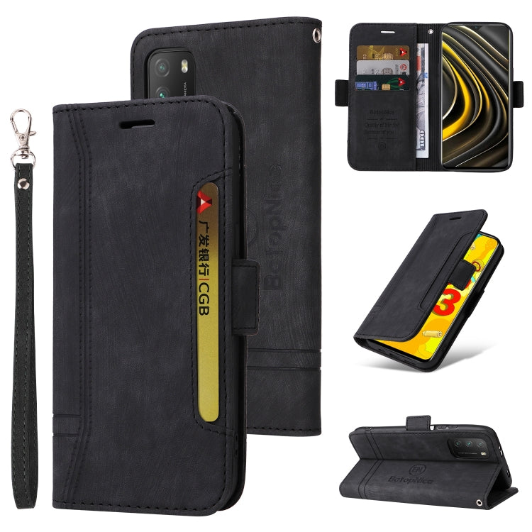 BETOPNICE Dual-side Buckle Leather Phone Case, For Xiaomi 12 Lite, For Xiaomi 12, For Xiaomi 12 Pro, For Xiaomi Poco M3 / Redmi 9T