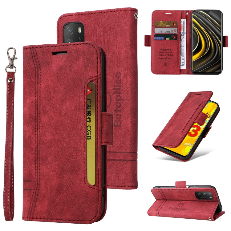 BETOPNICE Dual-side Buckle Leather Phone Case, For Xiaomi 12 Lite, For Xiaomi 12, For Xiaomi 12 Pro, For Xiaomi Poco M3 / Redmi 9T