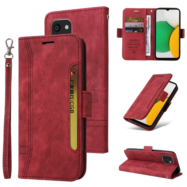 BETOPNICE Dual-side Buckle Leather Phone Case, For Samsung Galaxy A03 164mm, For Samsung Galaxy A03s 166mm, For Samsung Galaxy A03 166mm, For Samsung Galaxy A12 5G / 4G
