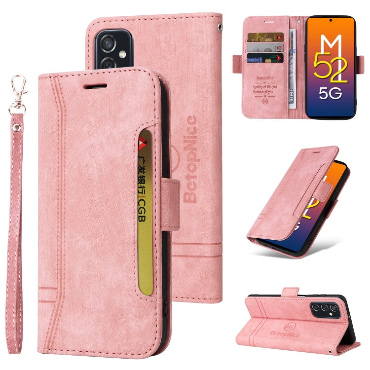 BETOPNICE Dual-side Buckle Leather Phone Case, For Samsung Galaxy A73 5G, For Samsung Galaxy M33 5G, For Samsung Galaxy M52 5G, For Samsung Galaxy M53 5G