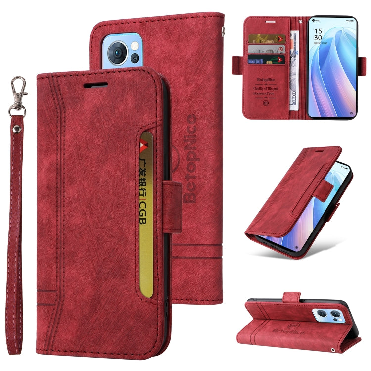 BETOPNICE Dual-side Buckle Leather Phone Case, For vivo S12 Pro / V23 Pro 5G, For OPPO Reno 7 5G Global / Find X5 Lite, For Realme C21, For vivo Y76 5G