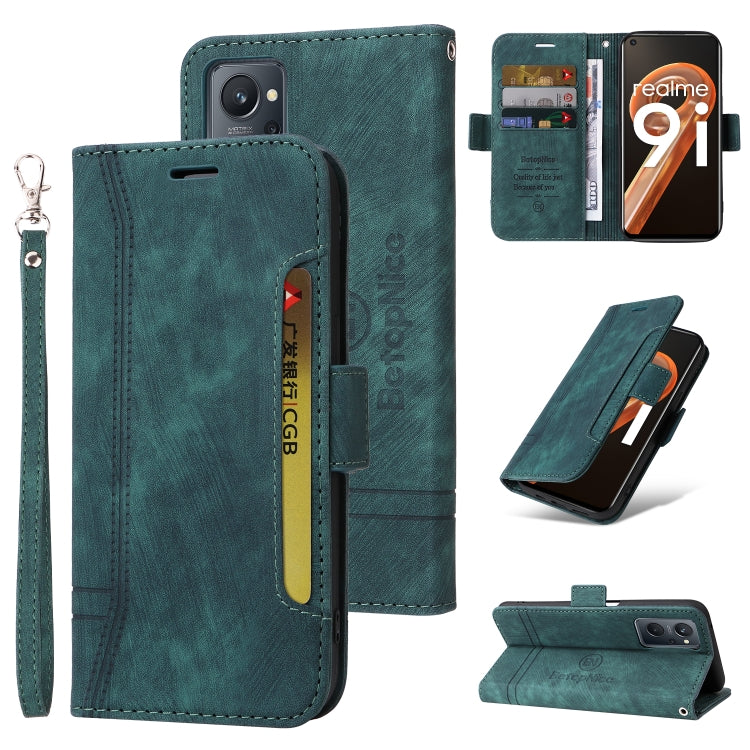 BETOPNICE Dual-side Buckle Leather Phone Case, For vivo S12, For Realme 9i / A96 4G / A76 4G / A36 4G, For OPPO Reno7 / F21 Pro, For Realme GT Neo2 5G CN Version