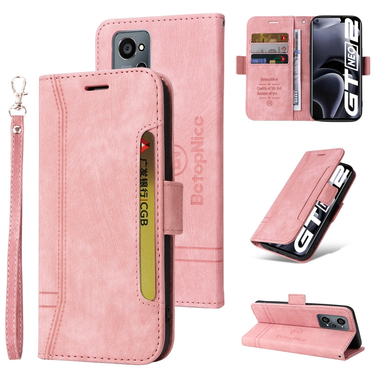 BETOPNICE Dual-side Buckle Leather Phone Case, For vivo S12, For Realme 9i / A96 4G / A76 4G / A36 4G, For OPPO Reno7 / F21 Pro, For Realme GT Neo2 5G CN Version