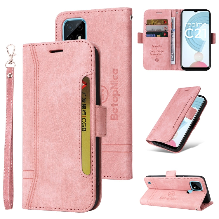 BETOPNICE Dual-side Buckle Leather Phone Case, For vivo S12 Pro / V23 Pro 5G, For OPPO Reno 7 5G Global / Find X5 Lite, For Realme C21, For vivo Y76 5G