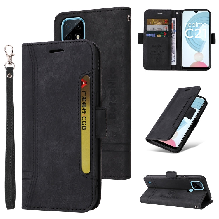 BETOPNICE Dual-side Buckle Leather Phone Case, For vivo S12 Pro / V23 Pro 5G, For OPPO Reno 7 5G Global / Find X5 Lite, For Realme C21, For vivo Y76 5G