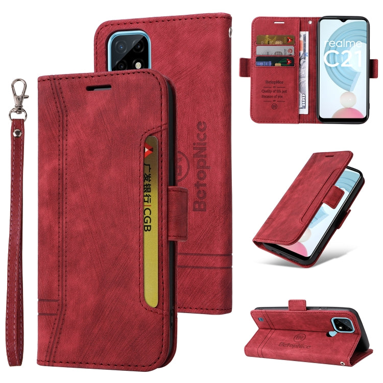 BETOPNICE Dual-side Buckle Leather Phone Case, For vivo S12 Pro / V23 Pro 5G, For OPPO Reno 7 5G Global / Find X5 Lite, For Realme C21, For vivo Y76 5G