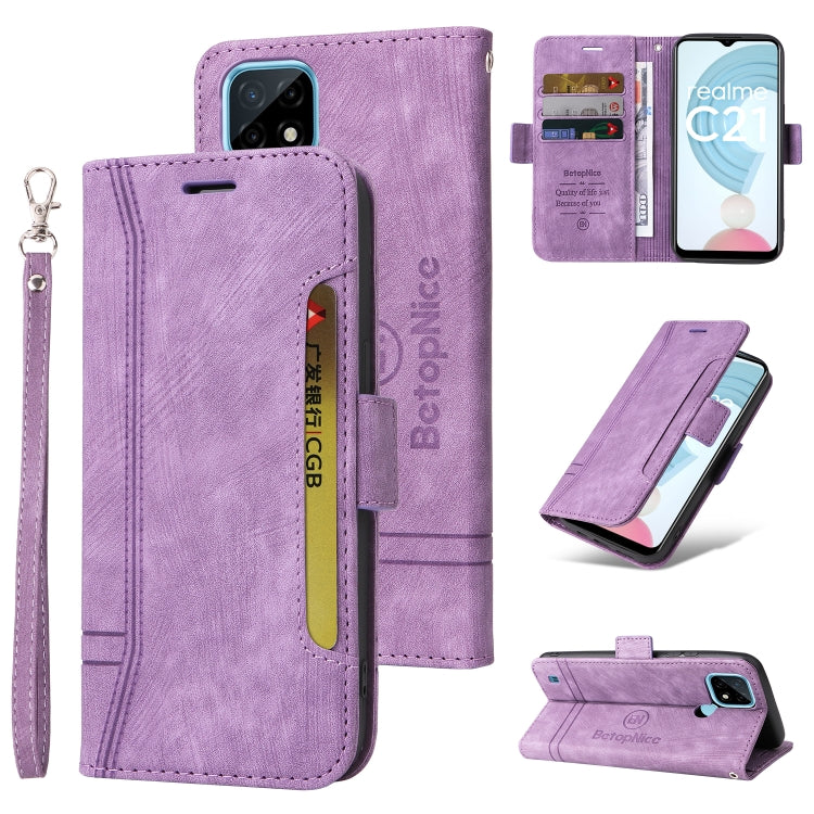 BETOPNICE Dual-side Buckle Leather Phone Case, For vivo S12 Pro / V23 Pro 5G, For OPPO Reno 7 5G Global / Find X5 Lite, For Realme C21, For vivo Y76 5G