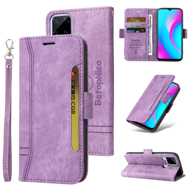 BETOPNICE Dual-side Buckle Leather Phone Case, For vivo Y21 2021, For Realme C15, For Realme 9 Pro, For vivo Y20