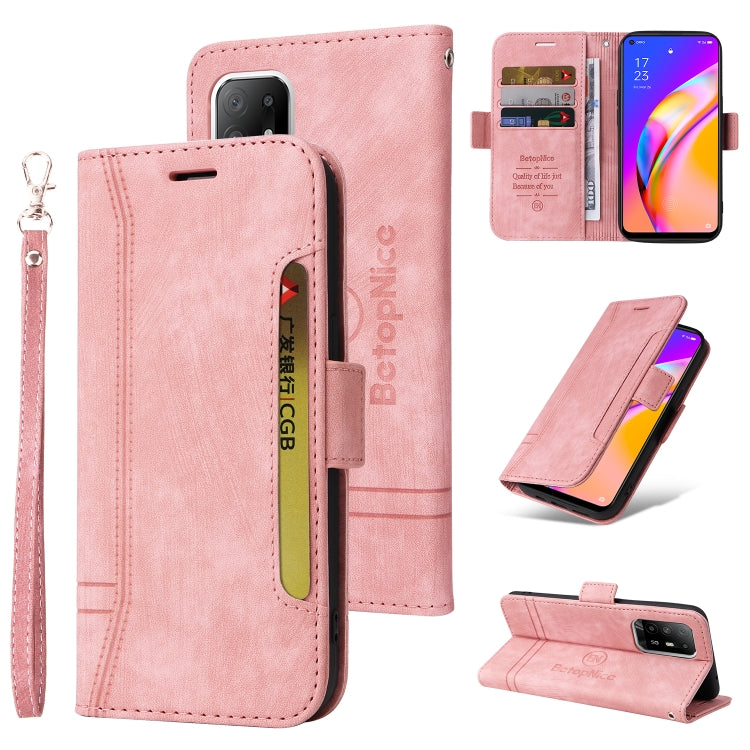 BETOPNICE Dual-side Buckle Leather Phone Case, For vivo Y15a Global, For Realme 9 Pro+, For OPPO Realme 9 Pro+, For OPPO A94 4G, For OPPO A94 5G