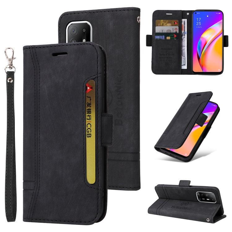 BETOPNICE Dual-side Buckle Leather Phone Case, For vivo Y15a Global, For Realme 9 Pro+, For OPPO Realme 9 Pro+, For OPPO A94 4G, For OPPO A94 5G