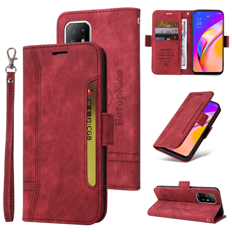 BETOPNICE Dual-side Buckle Leather Phone Case, For vivo Y15a Global, For Realme 9 Pro+, For OPPO Realme 9 Pro+, For OPPO A94 4G, For OPPO A94 5G