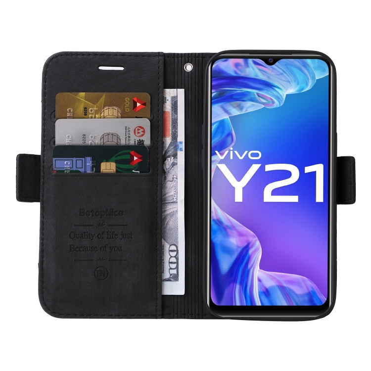 BETOPNICE Dual-side Buckle Leather Phone Case, For vivo Y21 2021, For Realme C15, For Realme 9 Pro, For vivo Y20