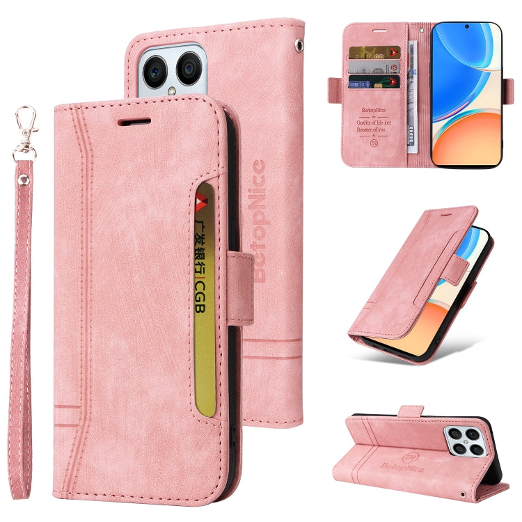 BETOPNICE Dual-side Buckle Leather Phone Case, For Motorola Moto G52 / G82, For Huawei nova 8i, For Honor X8, For Honor X7