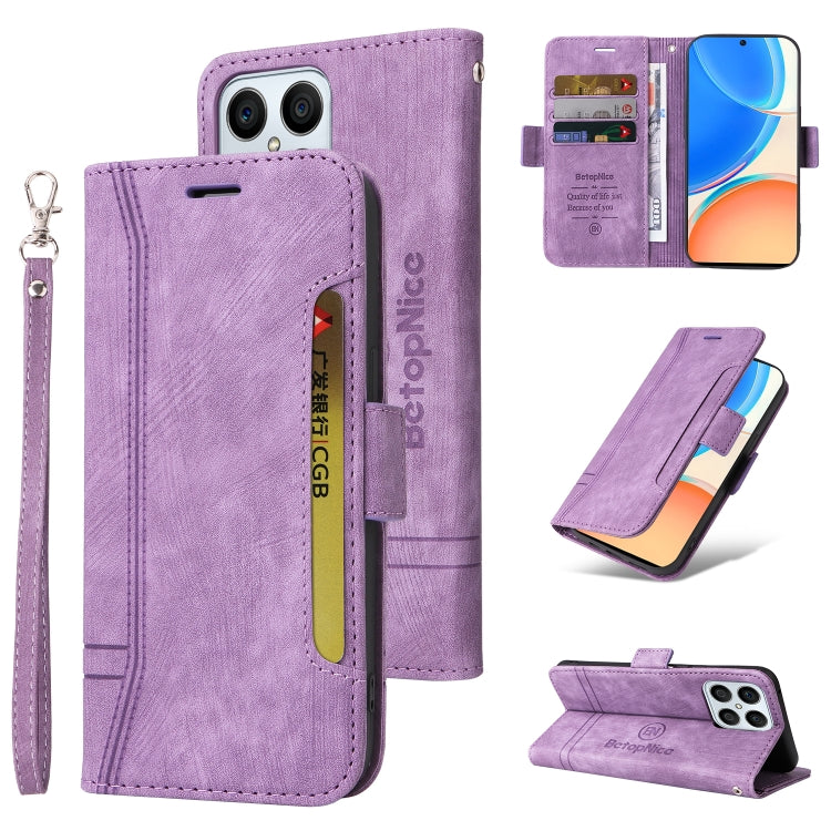 BETOPNICE Dual-side Buckle Leather Phone Case, For Motorola Moto G52 / G82, For Huawei nova 8i, For Honor X8, For Honor X7