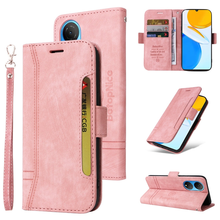 BETOPNICE Dual-side Buckle Leather Phone Case, For Motorola Moto G52 / G82, For Huawei nova 8i, For Honor X8, For Honor X7