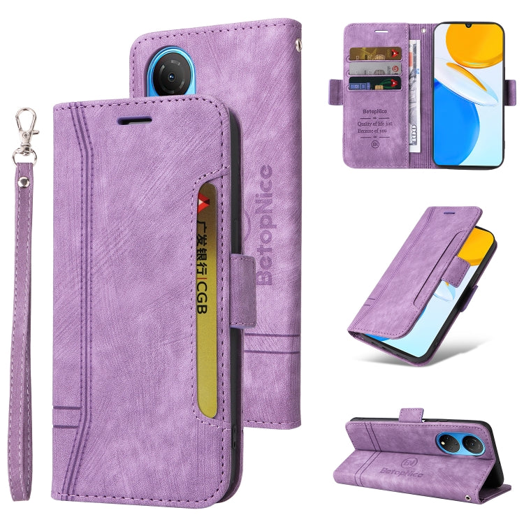 BETOPNICE Dual-side Buckle Leather Phone Case, For Motorola Moto G52 / G82, For Huawei nova 8i, For Honor X8, For Honor X7
