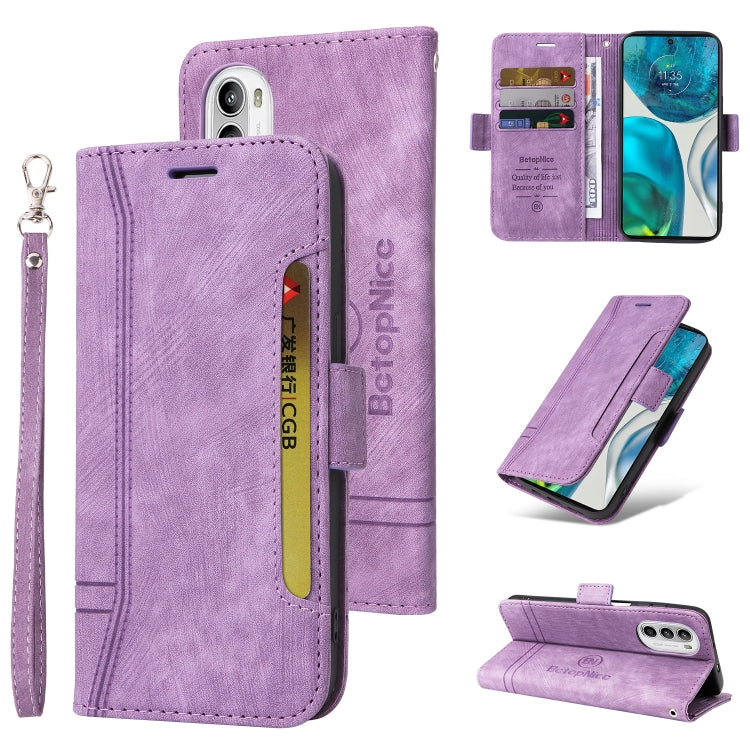 BETOPNICE Dual-side Buckle Leather Phone Case, For Motorola Moto G52 / G82, For Huawei nova 8i, For Honor X8, For Honor X7