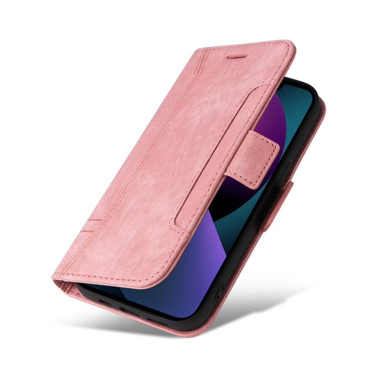 For iPhone 14 BETOPNICE Dual-side Buckle Leather Phone Case(Pink)