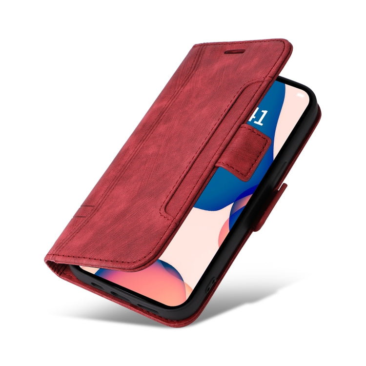 For iPhone 14 Pro BETOPNICE Dual-side Buckle Leather Phone Case(Red)