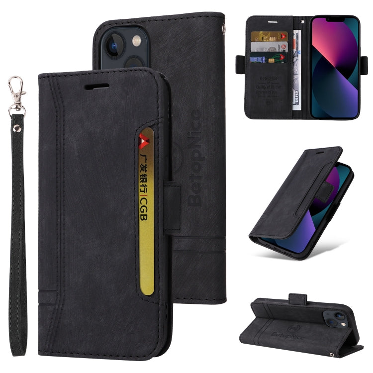 BETOPNICE Dual-side Buckle Leather Phone Case, For iPhone 13 mini, For iPhone 13, For iPhone 13 Pro, For iPhone 13 Pro Max