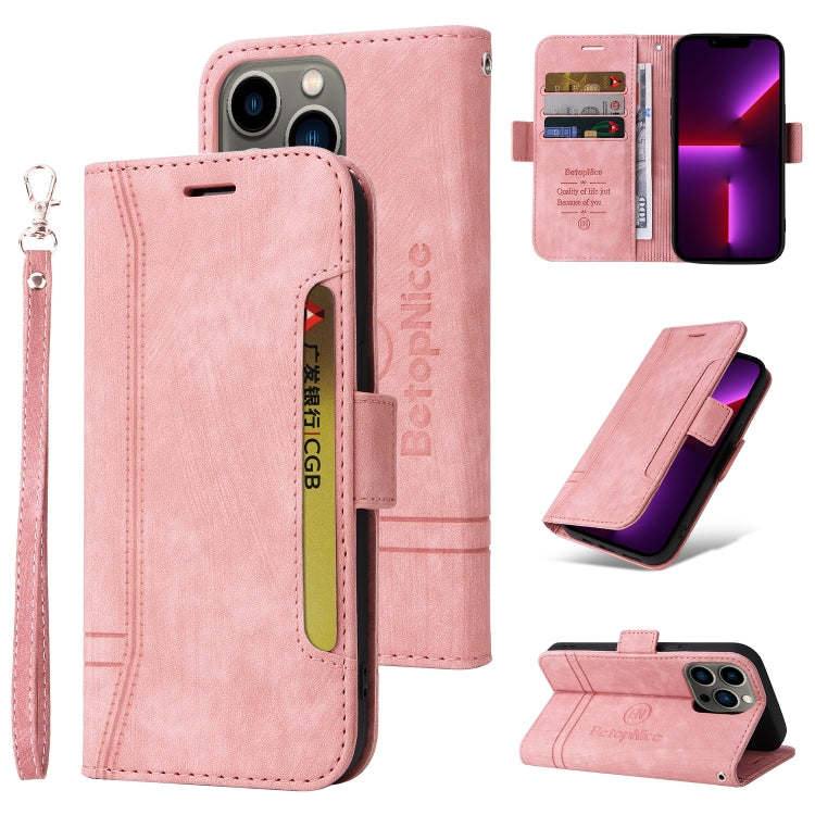 BETOPNICE Dual-side Buckle Leather Phone Case, For iPhone 13 mini, For iPhone 13, For iPhone 13 Pro, For iPhone 13 Pro Max