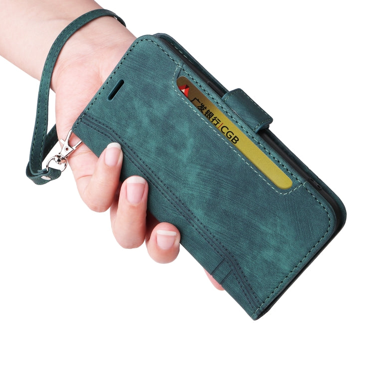 For iPhone 13 Pro Max BETOPNICE Dual-side Buckle Leather Phone Case(Green)