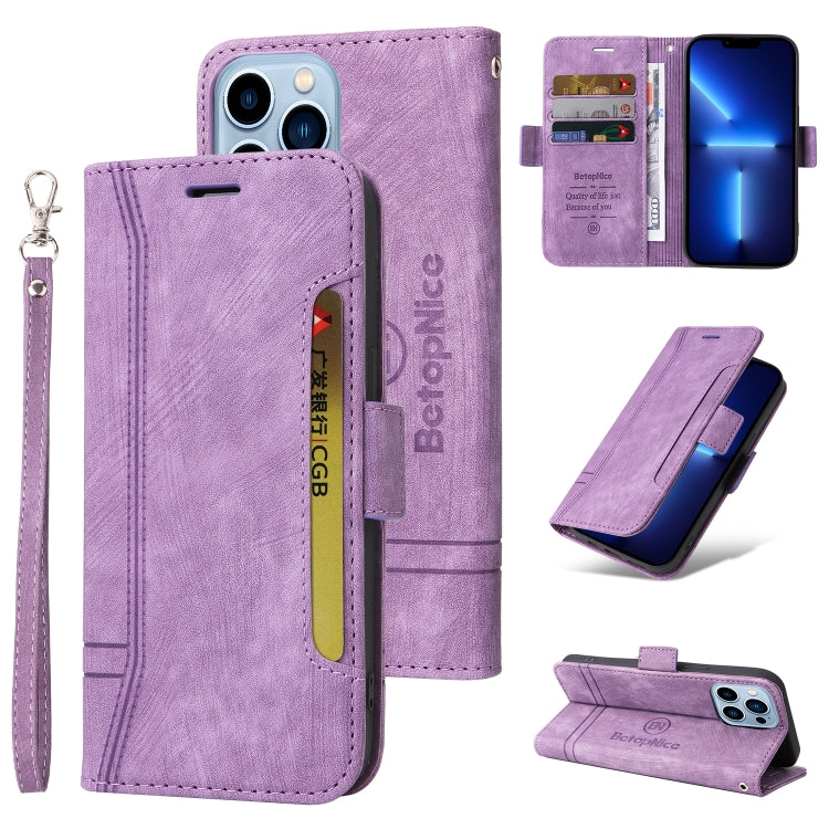 BETOPNICE Dual-side Buckle Leather Phone Case, For iPhone 13 mini, For iPhone 13, For iPhone 13 Pro, For iPhone 13 Pro Max