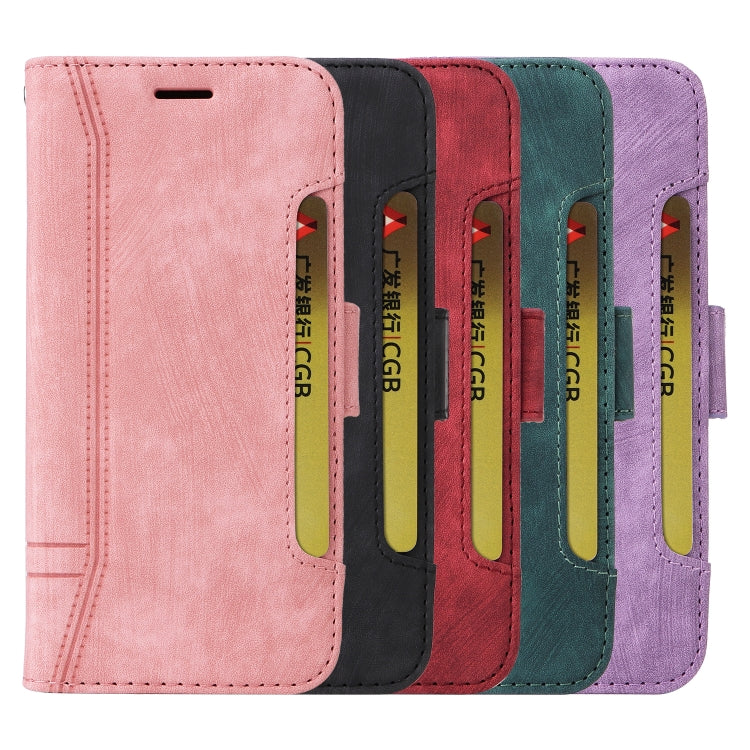 For iPhone 13 Pro Max BETOPNICE Dual-side Buckle Leather Phone Case(Green)