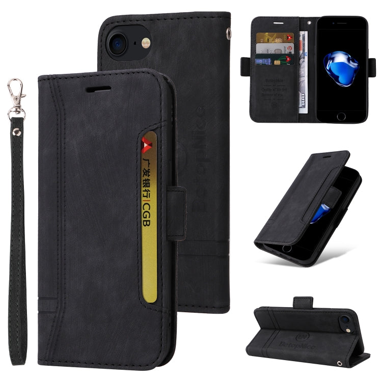 BETOPNICE Dual-side Buckle Leather Phone Case, For iPhone XS Max, For iPhone SE 2022 / SE 2020 / 7 / 8, For iPhone 7 Plus / 8 Plus