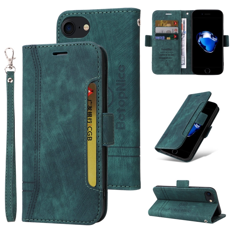 BETOPNICE Dual-side Buckle Leather Phone Case, For iPhone XS Max, For iPhone SE 2022 / SE 2020 / 7 / 8, For iPhone 7 Plus / 8 Plus