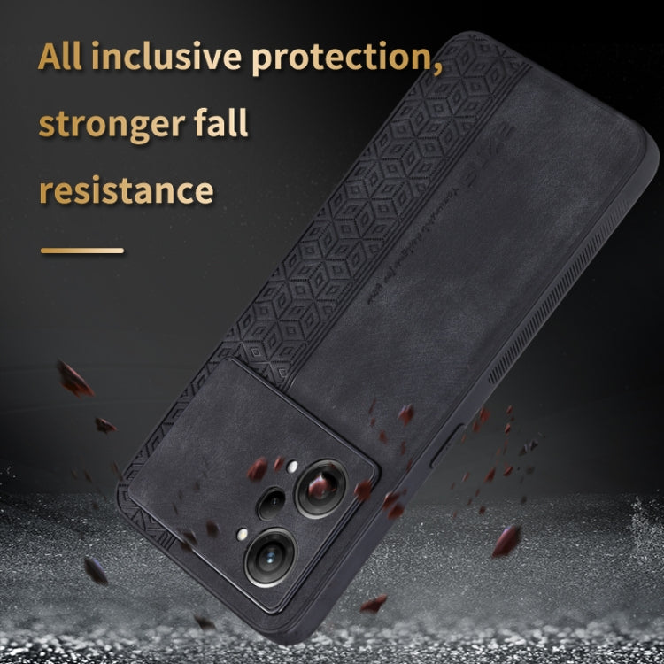 For OPPO K10 Pro 5G AZNS 3D Embossed Skin Feel Phone Case(Dark Green)